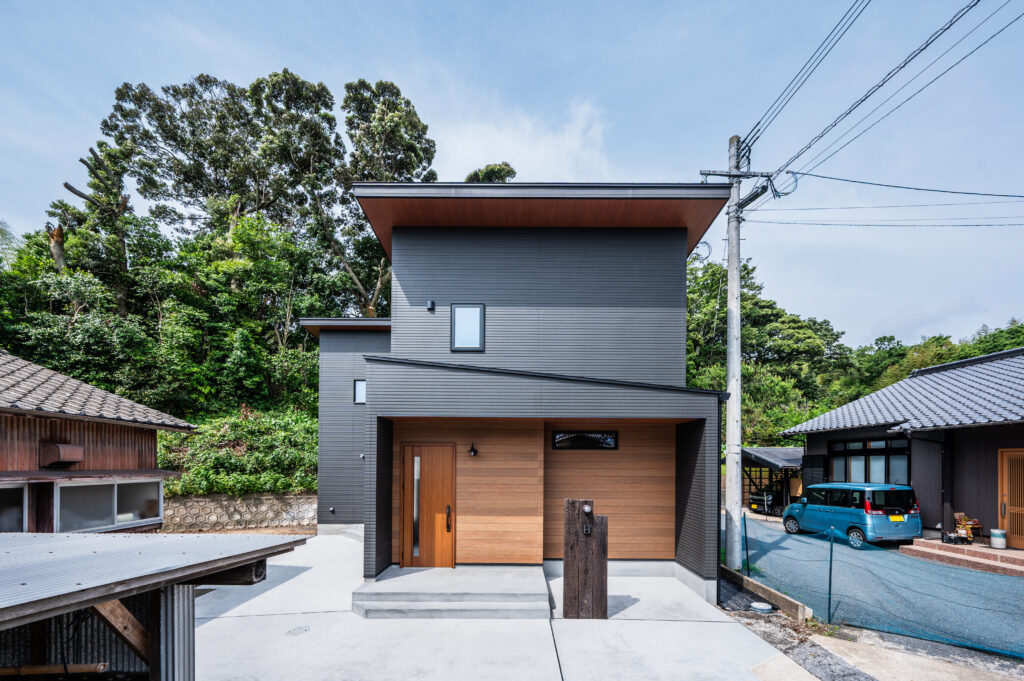 L字型リビングのお家